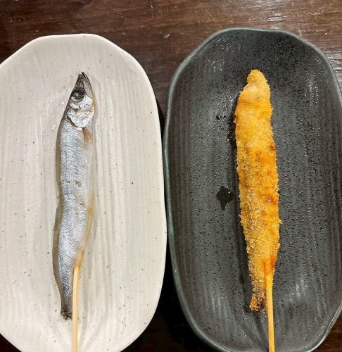 【海鮮串】ししゃも串／いか串