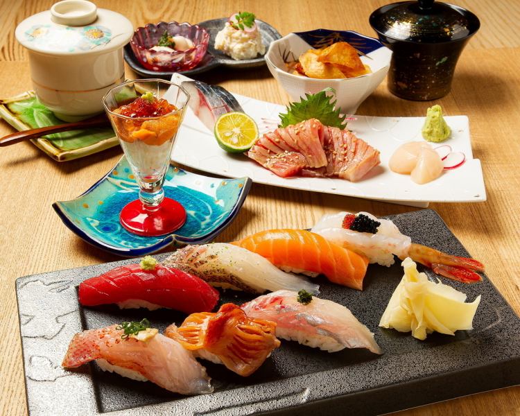 A little sushi kaiseki [5500 yen course]