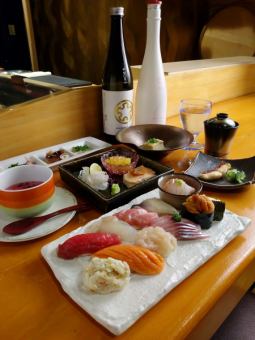 [Quick Sushi Kaiseki] 19-item course for 8,000 yen (tax included)