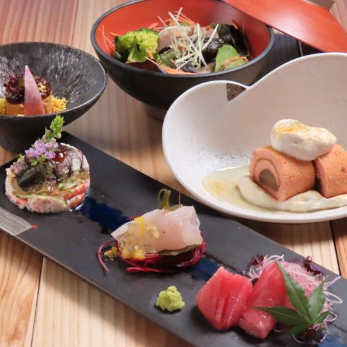 ≪旬の食材を厳選！ショート・セミ・プレミアの3種類から選択可能◎≫ 全7~12品コース各種 ￥8800(税込)~