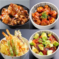 Rice bowls and other dishes