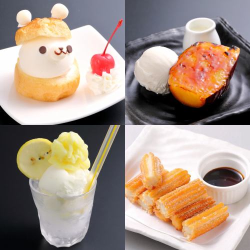 Various desserts