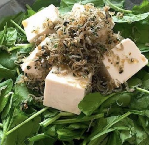 Tofu and Jako Salad