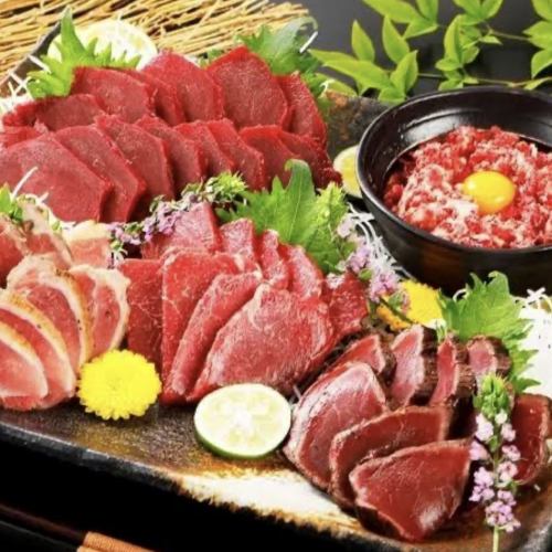 【会津馬肉と宮城のうまいもの】地酒20種純米大吟醸等も料理全9品7000円
