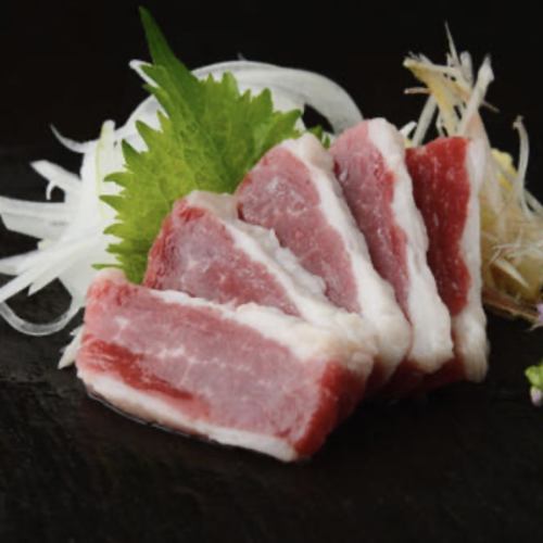 馬フタエゴ刺身