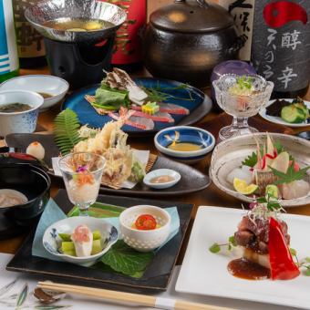 夜のおまかせコース　〈椿〉　全9品　10800円(税込)