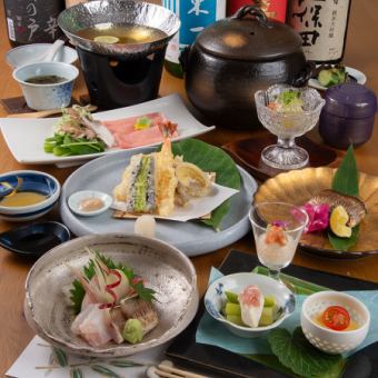 夜のおまかせコース　〈楓〉　全8品　5800円(税込)