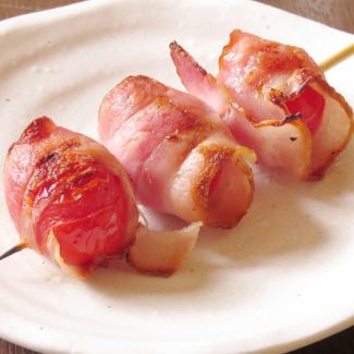 tomato wrapped in bacon