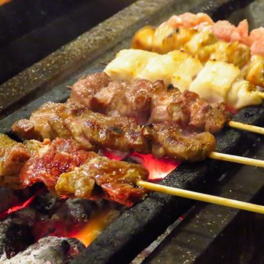 Enjoy carefully grilled carefully selected chicken skewers (yakitori/yakitori) in a private room.It's close to Koriyama Station, so it's perfect for any kind of banquet.
