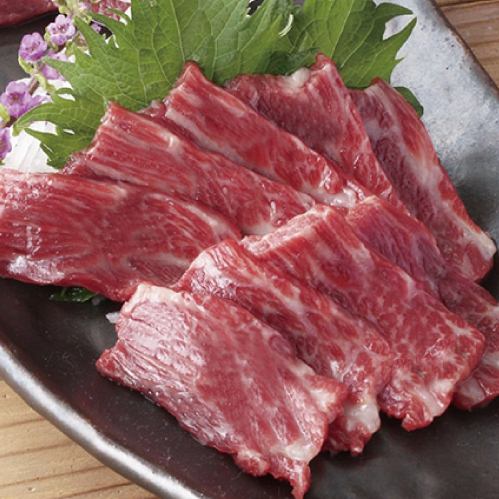 【肉食爱好者也能满足】特选马刺身、樱花生鱼片、稀有国产鸵鸟！