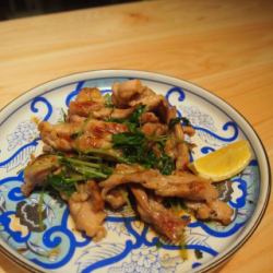 せせりポン酢炒め