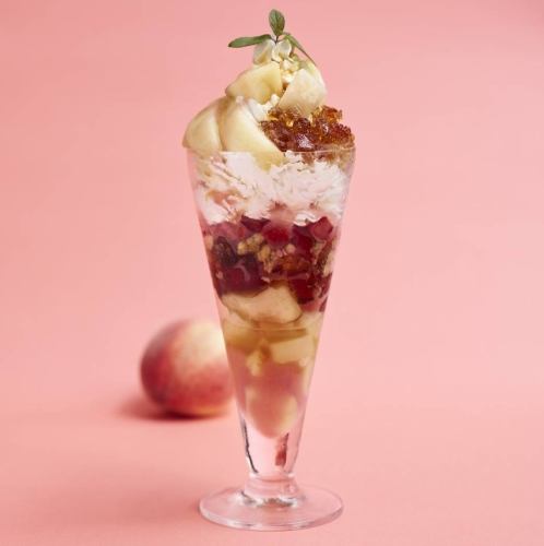 [Limited time offer (until mid-September)] Ripe peach and Earl Grey parfait