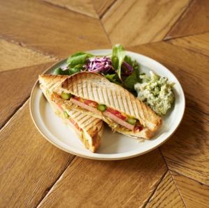 Spicy Spam and Sauerkraut Panini