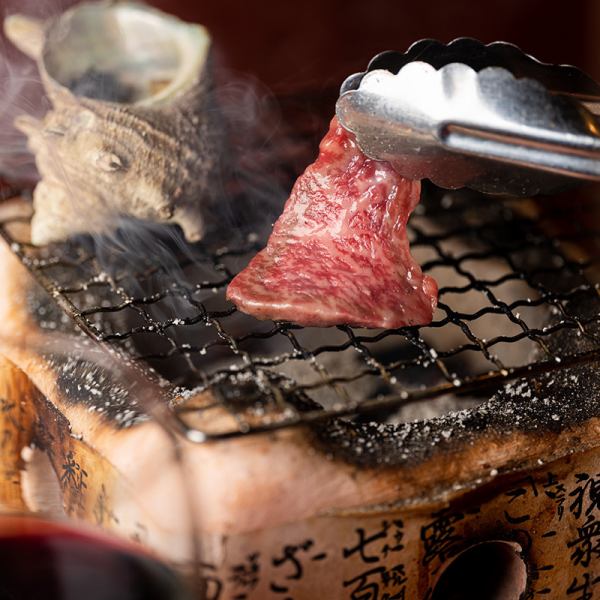 お席の七輪で自分で炙りながら楽しめる♪【七輪焼き】 &　炉端でじっくりと焼き上げる♪【炉ばた焼き】