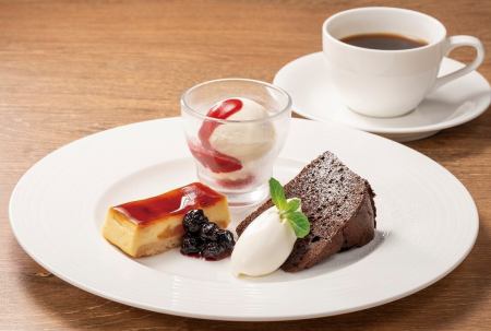 ケーキプレート（ドリンク付き）