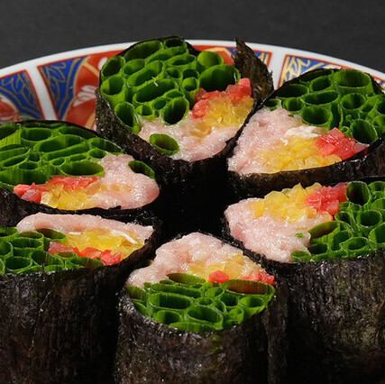 あてまき　ネギトロたくあん