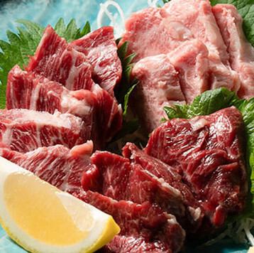 馬刺し3点盛り