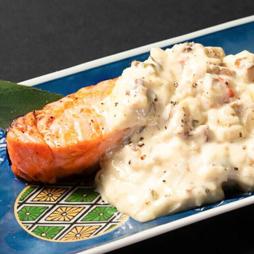 トロサーモンの燻製タルタル焼き