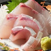 [Seafood] Amberjack sashimi / Bluefin tuna sashimi / Fatty salmon sashimi