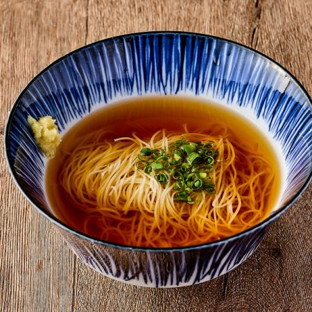 焼きおにぎり/〆の素麺