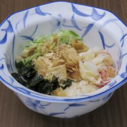 Crab and cucumber dressed with Tosa vinegar