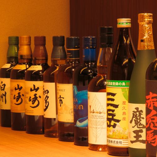 해산물에 맞는 일본 술과 소주를 전국에서 모으고 있습니다.