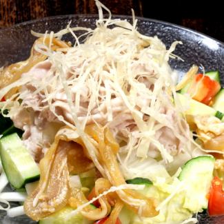 Mimiga-pork shabu-shabu salad