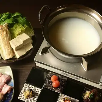 【水炊きコース】２時間飲み放題付き（日本酒込み）