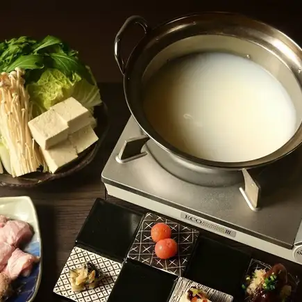 【水炊きコース】２時間飲み放題付き（日本酒込み）