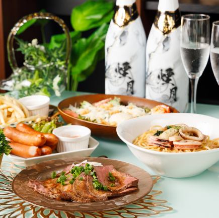 ▼OPEN限定!!ローストビーフ食べ放題付コース<全8品>3500円(チーズかけ放題+500円)