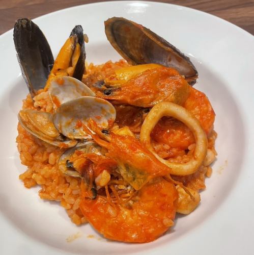 魚介のトマトソースリゾット