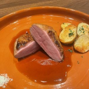 合鴨のステーキ(120g)　～オレンジソース～