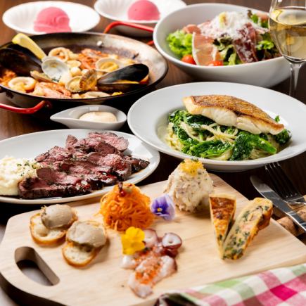 【歓送迎会特別コース】アッソルッソコース お料理のみ[全6品]6500円→6000円(税込)