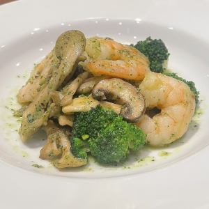 Shrimp and mushroom herb butter