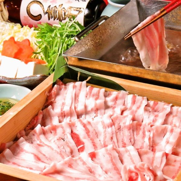 Engimon受歡迎的菜單具有150％的重複率★上州和豬肉的Sha鍋...單項或套餐！