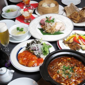 可以享受稍微奢华的食材和时令风味的5,500日元套餐♪（含税）