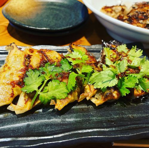 パクチー餃子四川ダレ