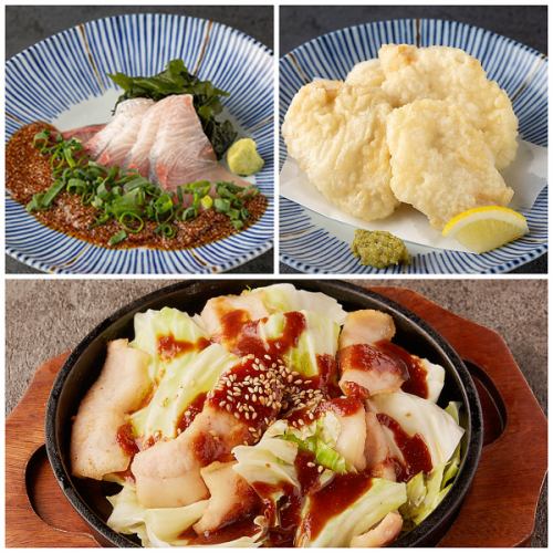 【九州うまかもんコース】鶏天・博多鉄板焼肉など/2.5時間飲み放題付8品4,000円