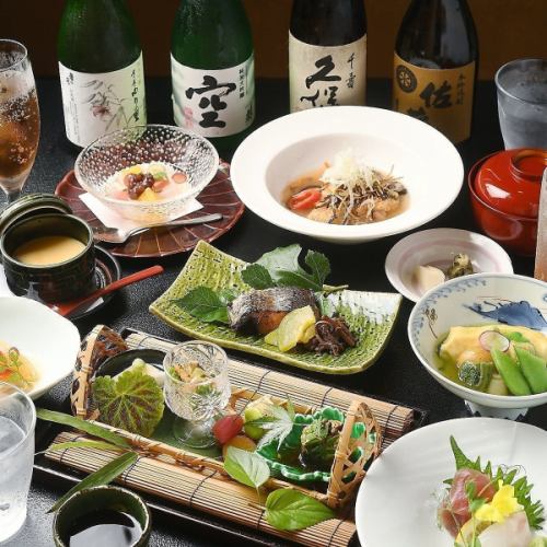 旬の彩り鮮やかな食材を取り入れた日本料理に舌鼓『花コース』