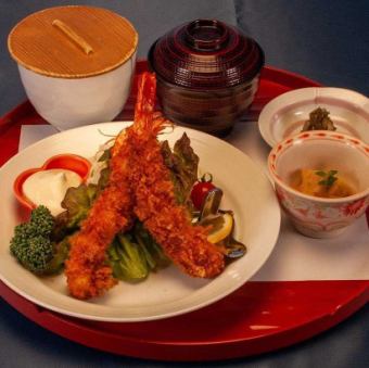 大エビフライ定食