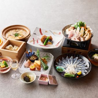 【気軽な会食に】ふく会席風月（ふうげつ）|季節の料理と薄造り・唐揚げ等ふぐ料理を気軽に堪能