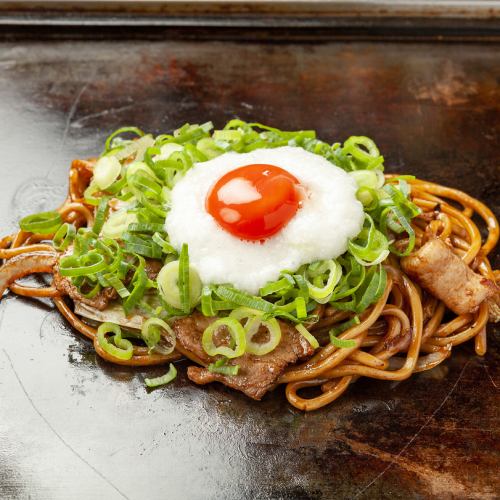 Negi grated yam Tsukimi Yakisoba