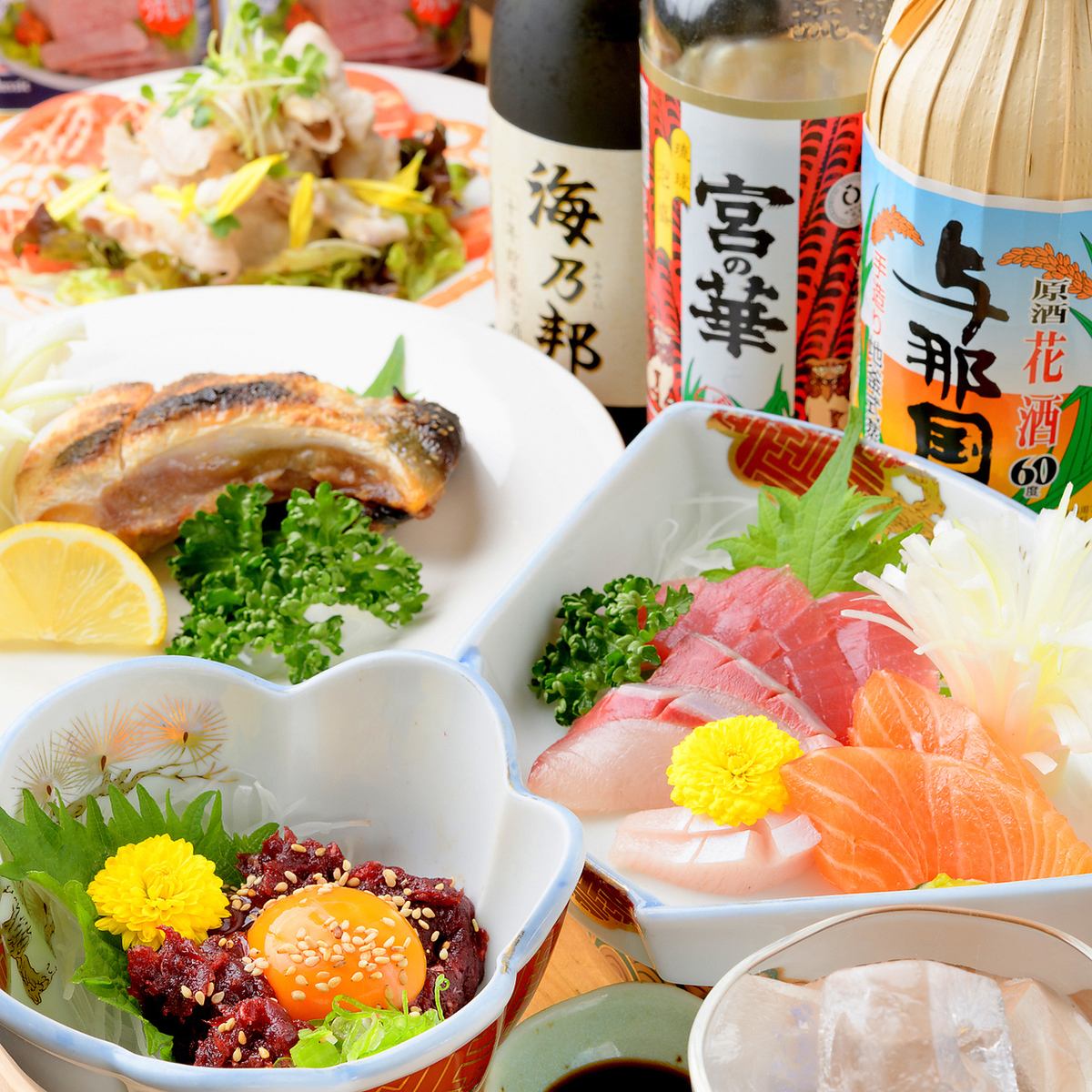 We are preparing the proud dishes and sake that we took the time to make ♪