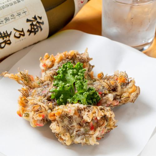 Okinawa mozuku tempura