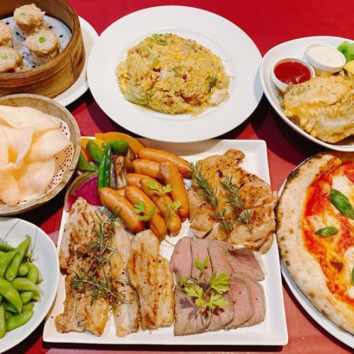 【和洋中色んなお料理を満喫！】120分飲み放題付きパーティープラン☆