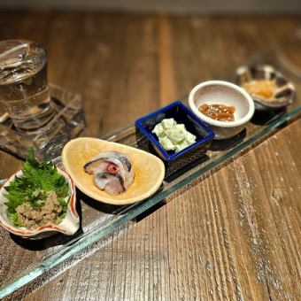 5種日本酒小吃拼盤