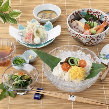 【7,8月】冷やし素麺と海鮮丼ランチ