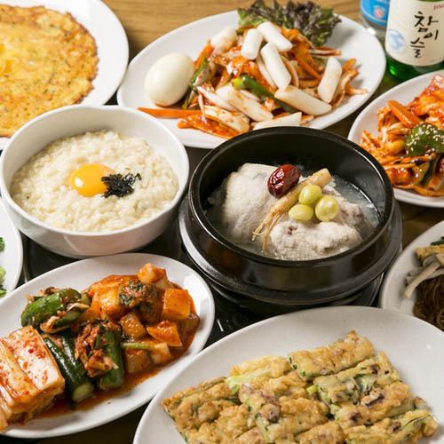 這是鹿兒島的專賣店，製作了samgyopsal自助餐和韓國家常菜！