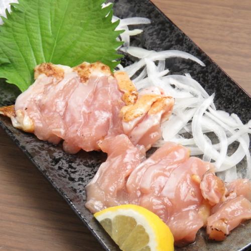 Kagoshima local chicken sashimi