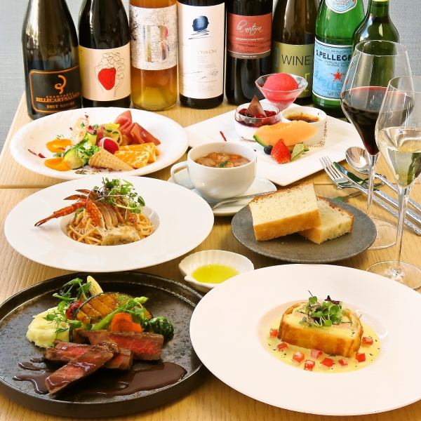 ◆ディナーコース5500円(税込)◆五感で楽しむ特別な夜。心に残る特別なひとときを演出したします♪